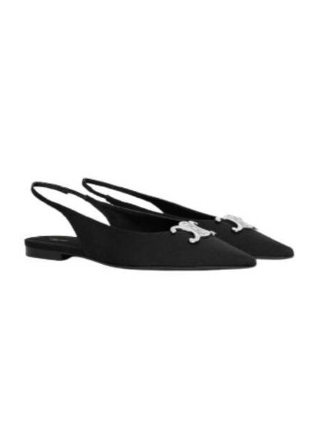 Alma Triomphe Flat Slingback Black - CELINE - BALAAN 2