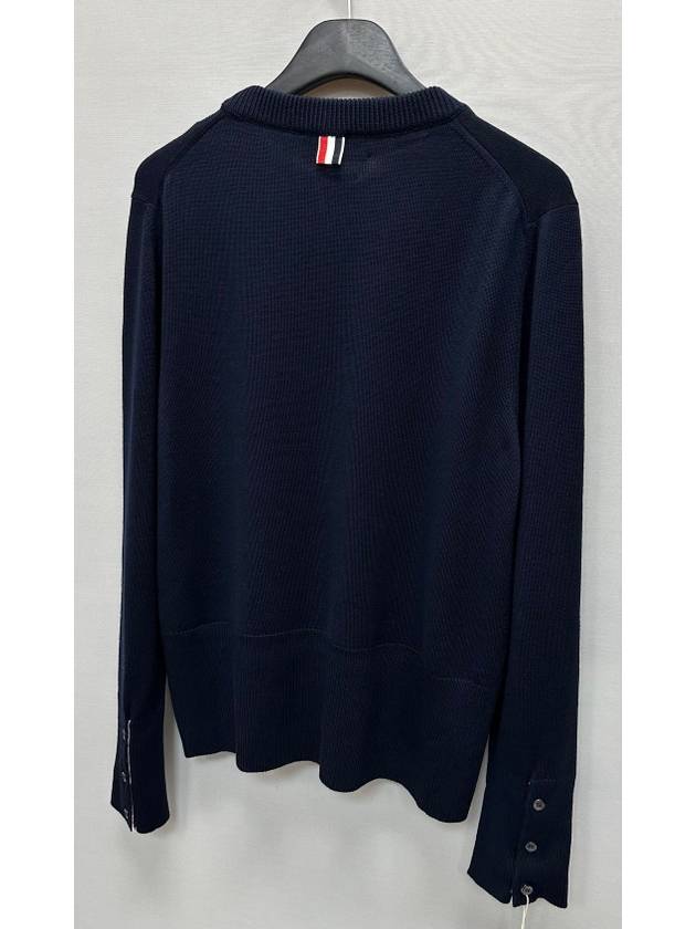 4BAR round neck wool pullover knit 4 - THOM BROWNE - BALAAN 5