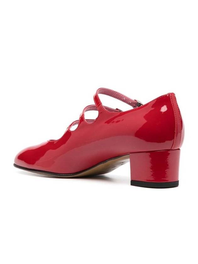 Carel Paris Red Leather Pumps - CAREL - BALAAN 3