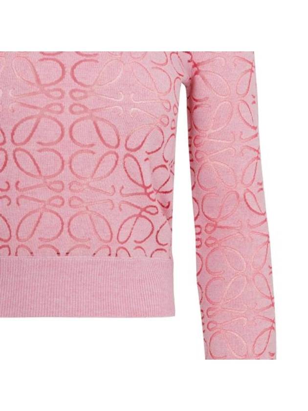 Anagram Debore Wool Knit Top Pink - LOEWE - BALAAN 5