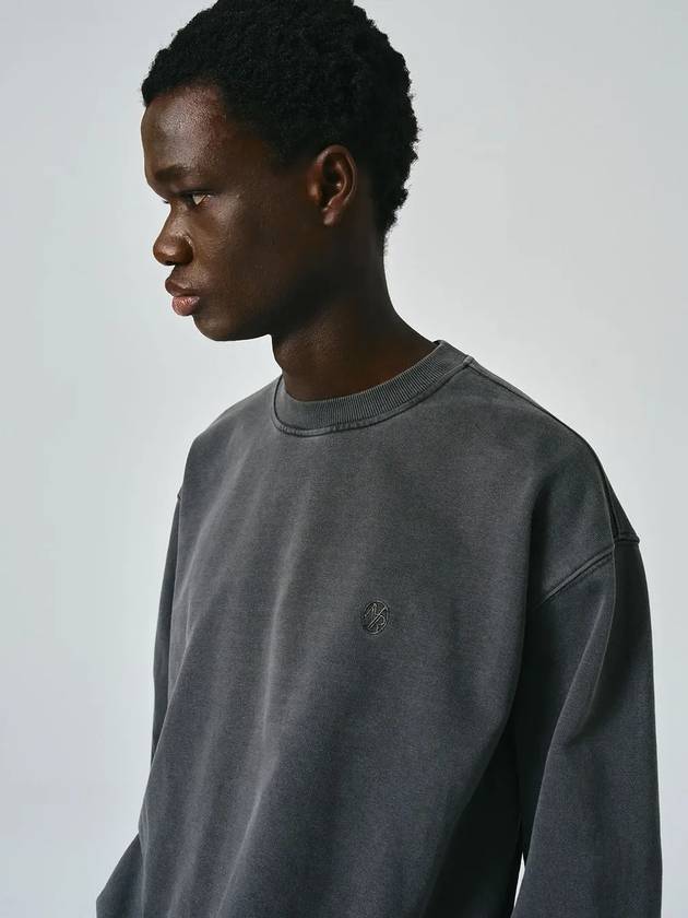 Signature Basic Sweatshirt Charcoal - NOIRER - BALAAN 1