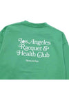 Logo Print Cotton Sweatshirt Green - SPORTY & RICH - BALAAN 6