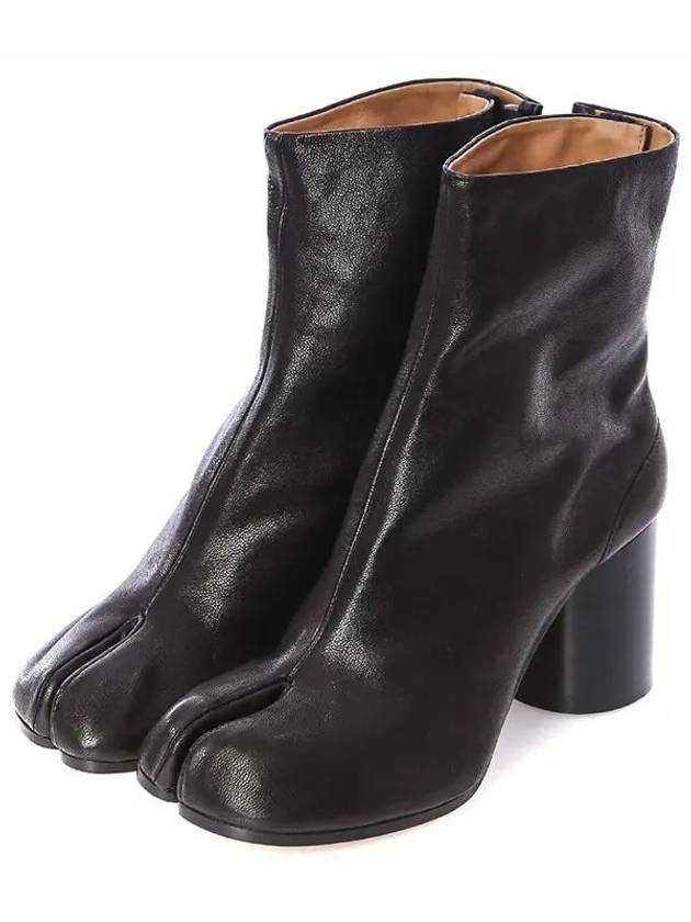 Tabi Ankle Leather Middle Boots Black - MAISON MARGIELA - BALAAN 3