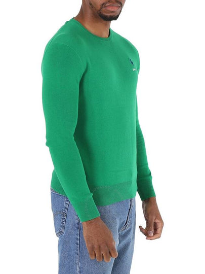 Polo Ralph Lauren Men's Green Logo Embroidered Cotton Jumper, Size X-Small - POLO RALPH LAUREN - BALAAN 2