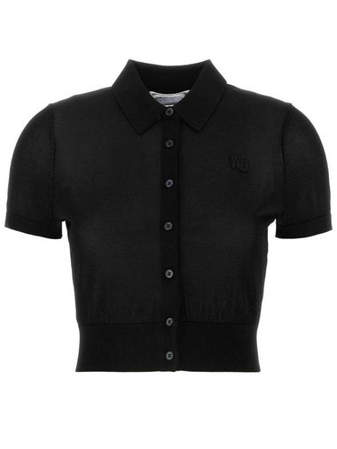 T By Alexander Wang Cropped Polo Shirt - ALEXANDER WANG - BALAAN 1