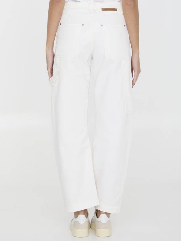 Denim Straight Pants 6D02433SPH579067 WHITE ECRU WASH - STELLA MCCARTNEY - BALAAN 5