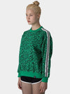 Leopard Reflective Tape Sweatshirt Green - AOX - BALAAN 2