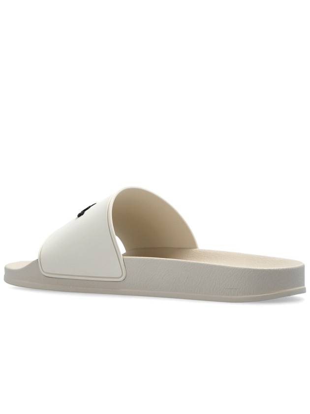 Palm Angels Slides With Logo, Women's, White - PALM ANGELS - BALAAN 5