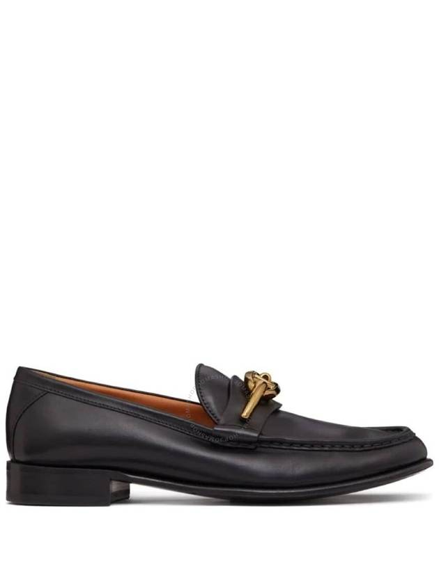 V Logo Signature Calfskin Loafers Black - VALENTINO - BALAAN 2