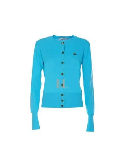 Bea Crop Cardigan Blue - VIVIENNE WESTWOOD - BALAAN 2