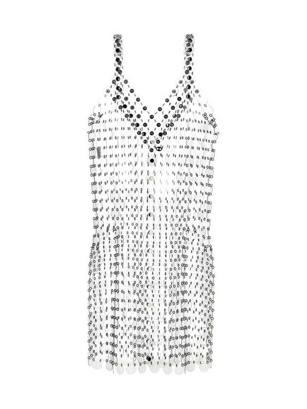 Rabanne Ladies Transparent Circle Disc Minidress, Brand Size 34 (US Size 2) - PACO RABANNE - BALAAN 2