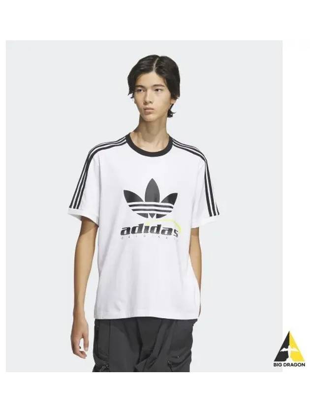 adidas Trefoil Short Sleeve Tee White IW6310 - ADIDAS - BALAAN 1