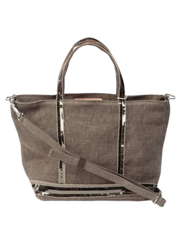 Cabas Mini Tote Bag Khaki - VANESSA BRUNO - BALAAN 1