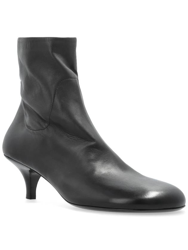 Marsell Leather Ankle Boots With Heel, Women's, Black - MARSELL - BALAAN 4