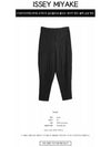 Pleated Straight Pants Black - ISSEY MIYAKE - BALAAN 3