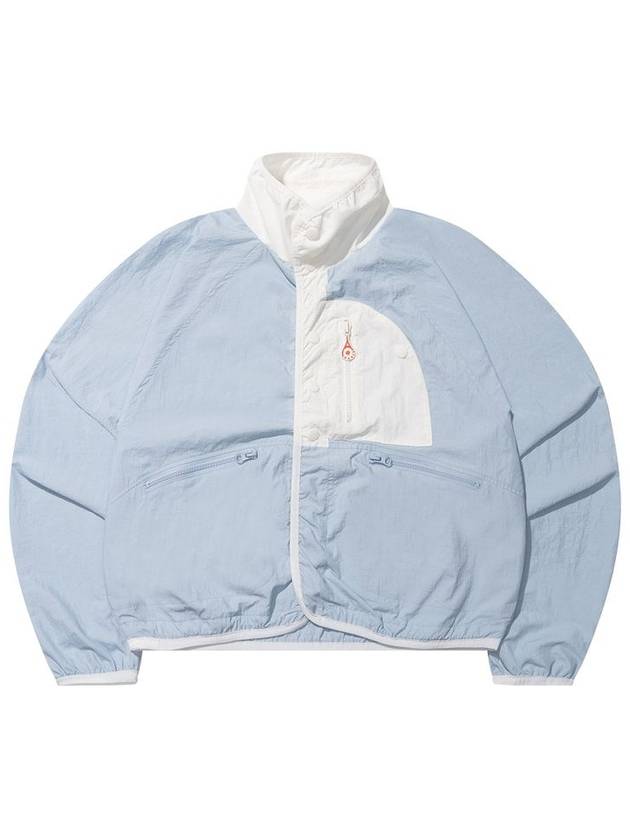 Signature mesh woven crop track jacket sky blue - ROND&DEMARRER - BALAAN 2