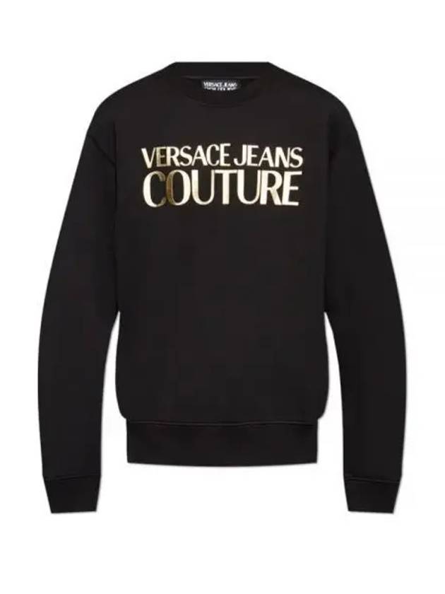 Jeans Couture Logo Sweatshirt Black - VERSACE - BALAAN 2