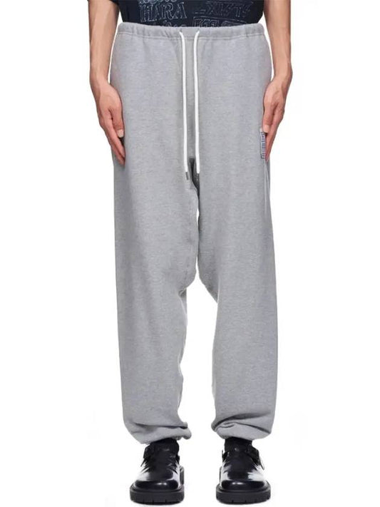 Pants Drawstring Sweatpants Men Gray J09PT524 GRAY - MIHARA YASUHIRO - BALAAN 2