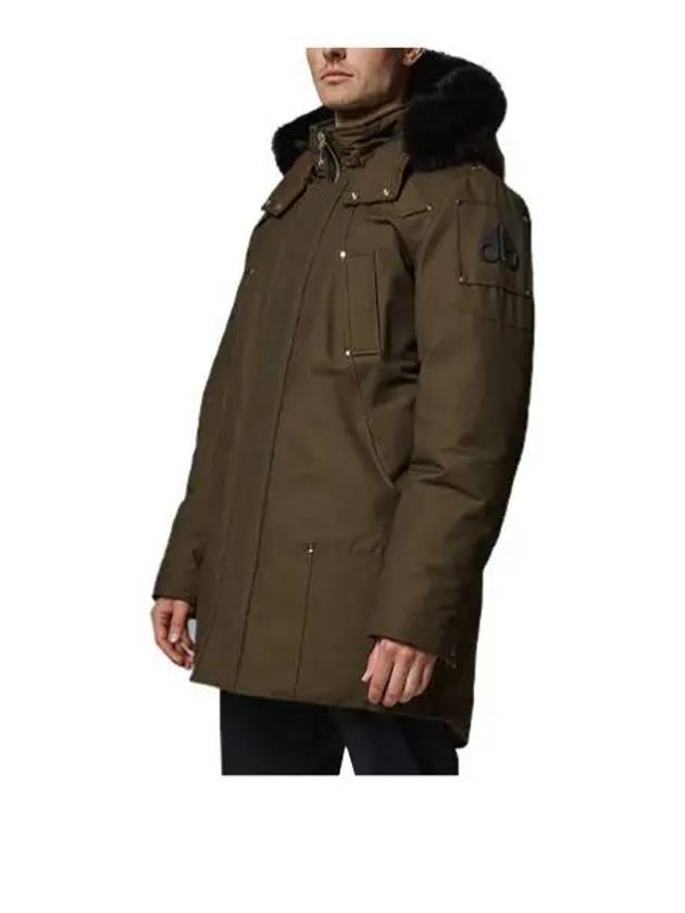 Original Stirling Parka Black Fox Fur Khaki - MOOSE KNUCKLES - BALAAN 2