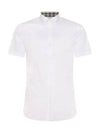 Men's Logo Cotton Short Sleeve Shirt White - BURBERRY - BALAAN 2