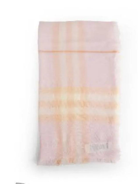 Check Print Wool Scarf Pink - BURBERRY - BALAAN 2