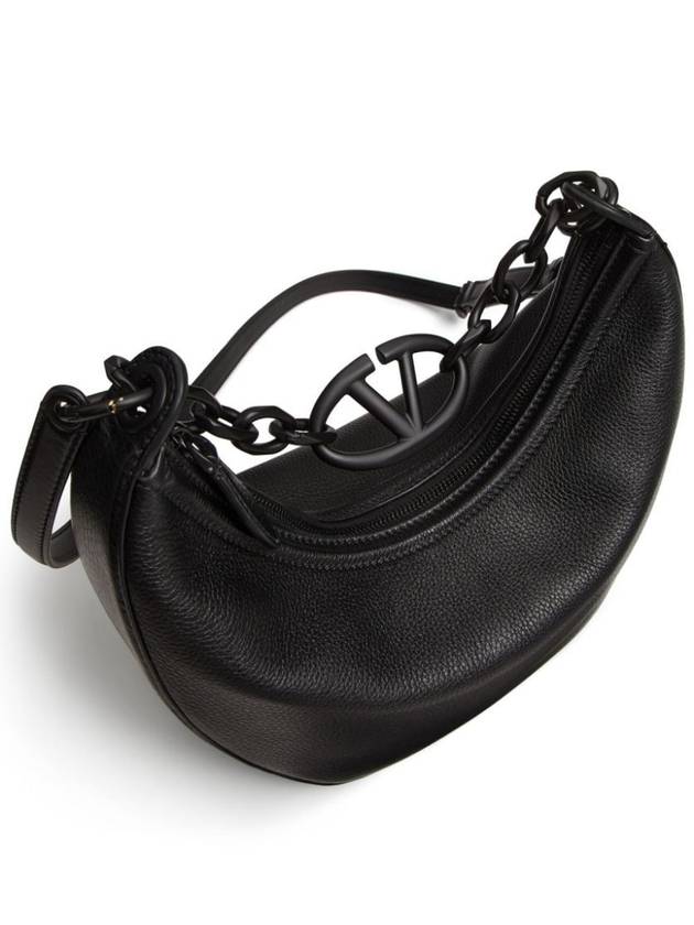 VALENTINO SMALL VLOGO MOON HOBO BAG - VALENTINO - BALAAN 5