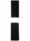 Vertical Long Wallet Black Oblique Jacquard - DIOR - BALAAN 5