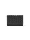 Intrecciato Flap Card Wallet Navy - BOTTEGA VENETA - BALAAN 2