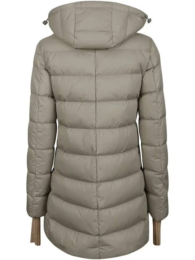 Women's Donna Medio Hooded Padded Turtle Dove - HERNO - BALAAN 4
