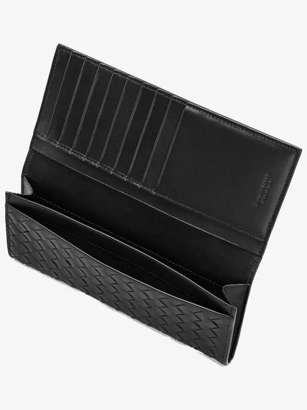 Intrecciato Continental Long Wallet Black - BOTTEGA VENETA - BALAAN 5