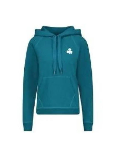 Malibu Logo Print Hooded Top Teal - ISABEL MARANT - BALAAN 2