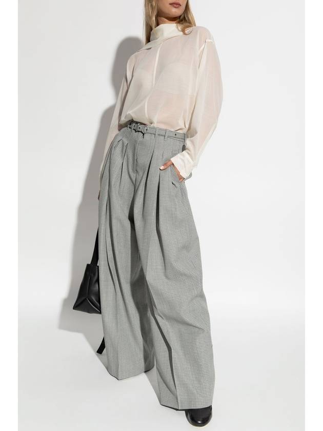 JIL SANDER Plaid Patterned Trousers, Women's, Grey - JIL SANDER - BALAAN 2