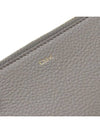 Alphabet Half Zipper Leather Card Wallet Grey - CHLOE - BALAAN 5