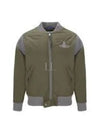 Cyclist Paneled Viscose Bomber Jacket Khaki - VIVIENNE WESTWOOD - BALAAN 2