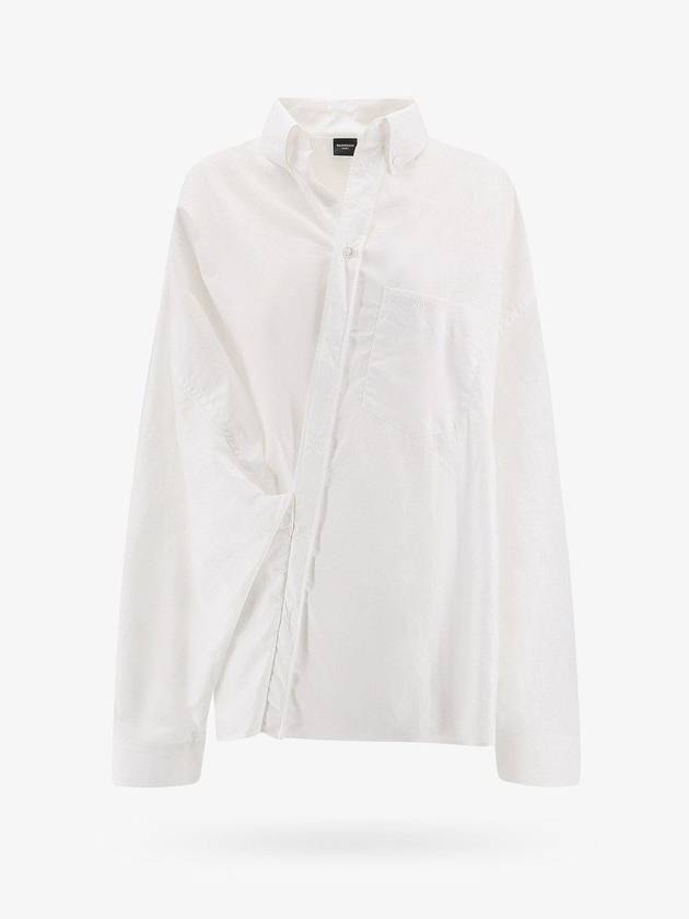 Wrap Large Fit Shirt White - BALENCIAGA - BALAAN 1