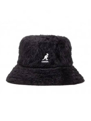 Hat Angora Blend Bucket Black Ivory - KANGOL - BALAAN 1