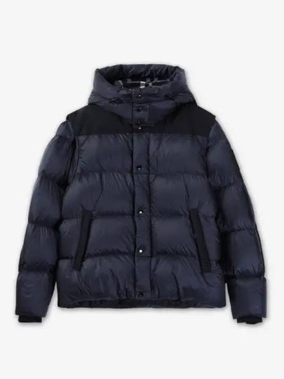 Hooded Nylon Down Padding Navy - BURBERRY - BALAAN 2