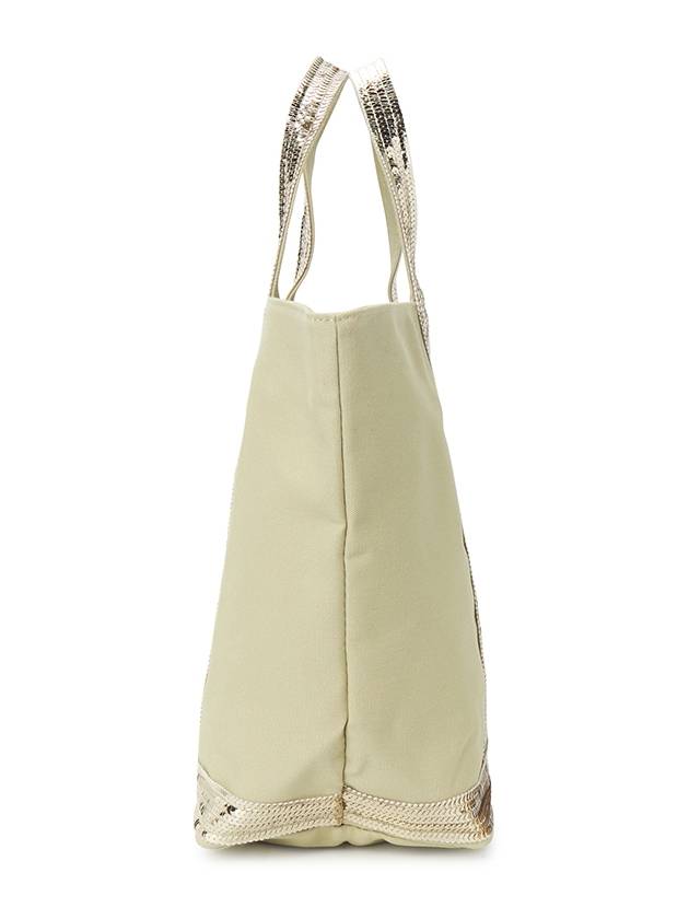 Canvas M Cabas Tote Bag Light Beige - VANESSA BRUNO - BALAAN 3