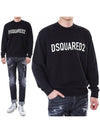 Logo Print Sweatshirt Black - DSQUARED2 - BALAAN 2