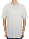 Compass Motif Cotton Short Sleeve T-Shirt Grey - STONE ISLAND - BALAAN 2