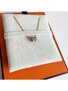 Mini Pop H Pendant Necklace Gold Lilas - HERMES - BALAAN 3