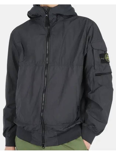 Men's Wappen Patch Naslan Watro Hooded Jacket Charcoal - STONE ISLAND - BALAAN 2