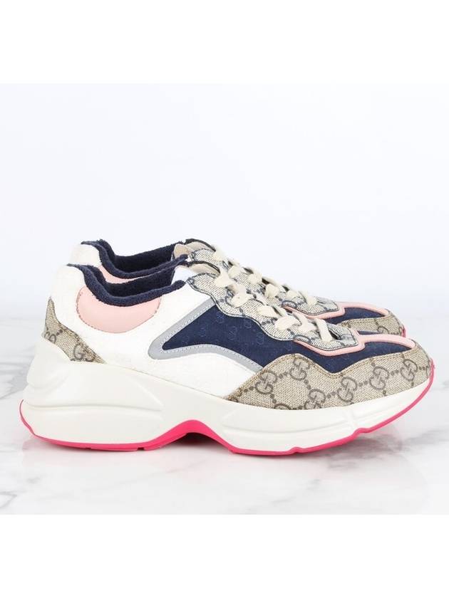 Women s Rhyton Pink Sole Sneakers 36 230 - GUCCI - BALAAN 7