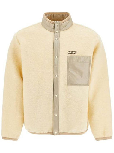 Iwan Fleece Wool Jacket Yellow - A.P.C. - BALAAN 1