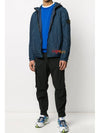 Men's Crinkle Reps Hooded Jacket Blue - STONE ISLAND - BALAAN 3