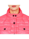 Women Vinzier Short Down Jacket Pink - MONCLER - BALAAN.