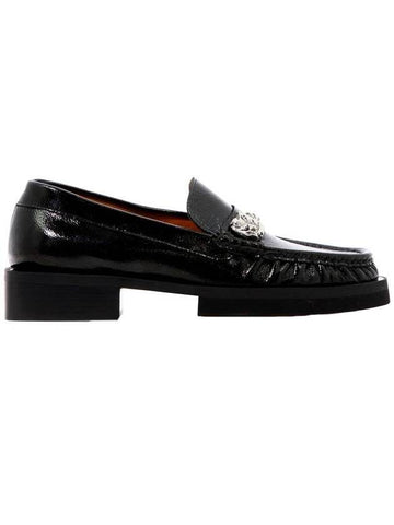 Moccasin Loafers Black - GANNI - BALAAN 1