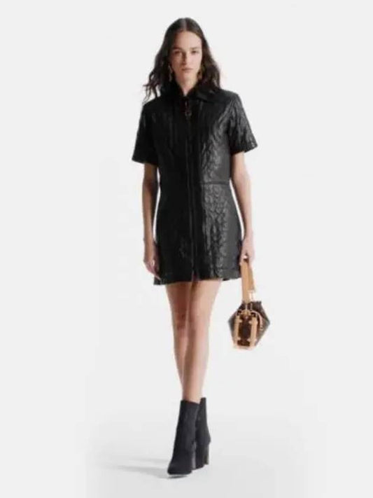 pinstripe leather zip-up dress 1ABSKP - LOUIS VUITTON - BALAAN 2