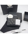 Classic zipper card wallet black caviar CC logo gold AP3179 - CHANEL - BALAAN 2