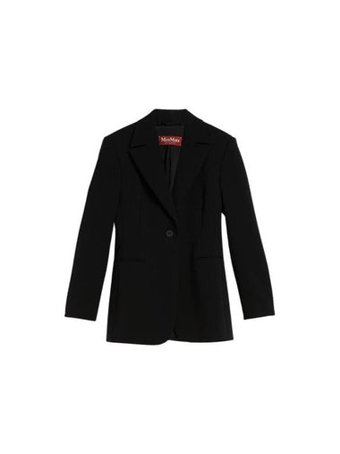 Edel Single Breasted Caddy Blazer Jacket Black - MAX MARA - BALAAN 1